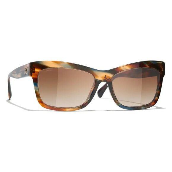 Chanel Rectangle Sunglasses CH5496B W/Case - Picture 1 of 3